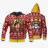 DivesArt - Luffy Ugly Christmas Sweater och Hoodie Rolig Face One Piece Anime Xmas
