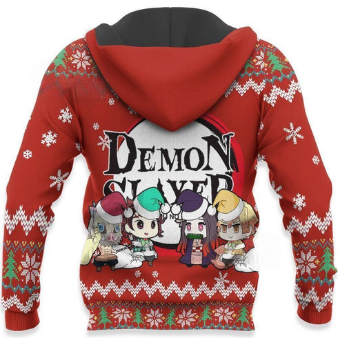 Demon Slayer Ugly Christmas Sweater Kimetsu No Yaiba Xmas Gift