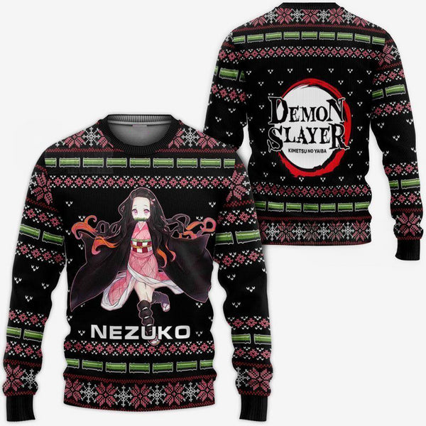 DiveSart - Nezuko Kamado Ugly Sweater Christmas Demon Slayer Anime Gift