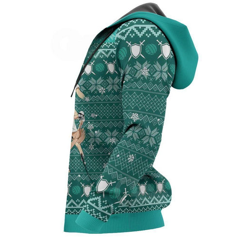 Divesart - Maglione e felpa con cappuccio Dateko Ugly Christmas Date Tech High Haikyuu Xmas