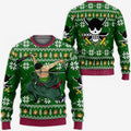 Divesart - Zoro Weihnachtspullover und Hoodie One Piece Anime Weihnachten