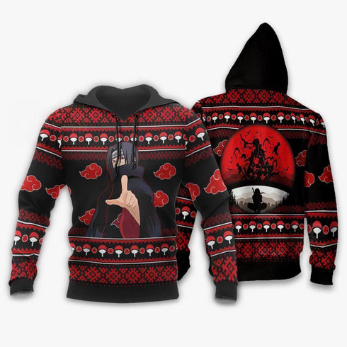 Divesart - Itachi Chrismast -Pullover Akatsuki Anime Weihnachtsgeschenk