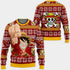 DivesArt - Monkey Luffy Ugly Christmas Sweater och Hoodie Custom One Piece Anime Xmas Presenter