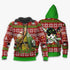 DivesArt - Zoro Ugly Jultröja och Hoodie Custom Wano One Piece Anime Xmas Presenter