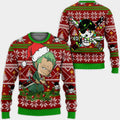 Divesart - Zoro Weihnachtspullover und Hoodie Custom One Piece Anime Weihnachtsgeschenke