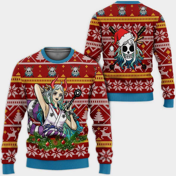 DiveSart - Yamato Ugly Christmas Pull et Hoodie Custom One Piece Anime Xmas Cadeaux