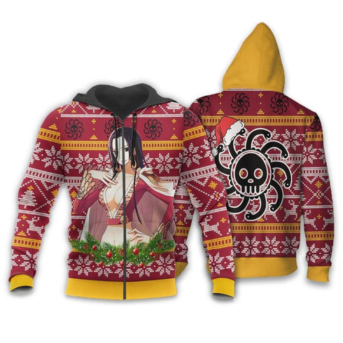 Divesart - Boa Hancock Weihnachtspullover und Hoodie Custom One Piece Anime Weihnachtsgeschenke