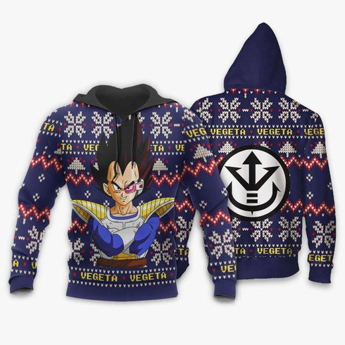 Divesart - Suéter de Navidad Prince Vegeta Custom Anime Dragon Ball Regalos de Navidad