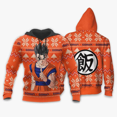 Divesart - Maglione di Natale di Gohan Regali di Natale personalizzati per Anime Dragon Ball