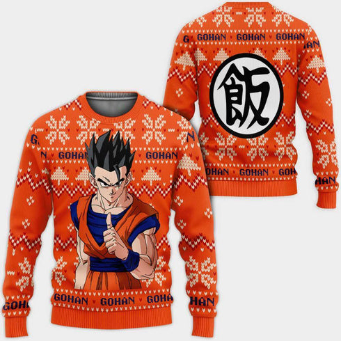 Divesart - Maglione di Natale di Gohan Regali di Natale personalizzati per Anime Dragon Ball