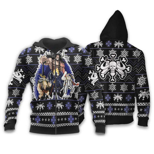 Divesart - Kaido Beast Pirates Weihnachtspullover und Hoodie Custom Anime One Piece Weihnachten Geschenke