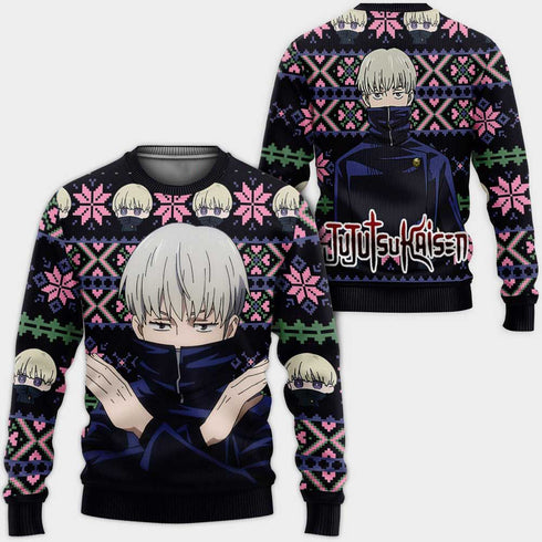 Divesart - Toge Inumaki brutto Natale maglione e felpa con cappuccio Anime Jujutsu Kaisen regali di Natale personalizzati