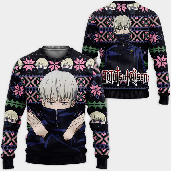 Divesart - Toge Inumaki brutto Natale maglione e felpa con cappuccio Anime Jujutsu Kaisen regali di Natale personalizzati