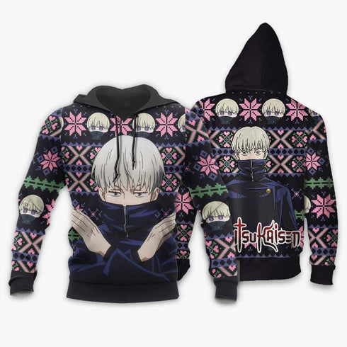 Divesart - Toge Inumaki brutto Natale maglione e felpa con cappuccio Anime Jujutsu Kaisen regali di Natale personalizzati