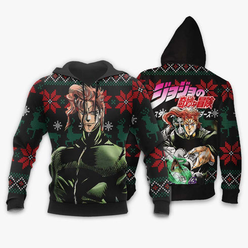 Divesart - Noriaki Kakyoin Weihnachtspullover und Hoodie Custom Anime Jojos Bizzare Adventure Weihnachtsgeschenke