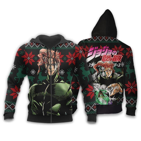 Divesart - Noriaki Kakyoin Weihnachtspullover und Hoodie Custom Anime Jojos Bizzare Adventure Weihnachtsgeschenke