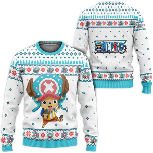 DiveSart - Pull de Noël laid Luffy drôle et sweat à capuche personnalisé One Piece Anime Gifts de Noël