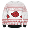 Divesart - AKT White Christmas Unisex Wool Sweater - Ugly Christmas Sweater