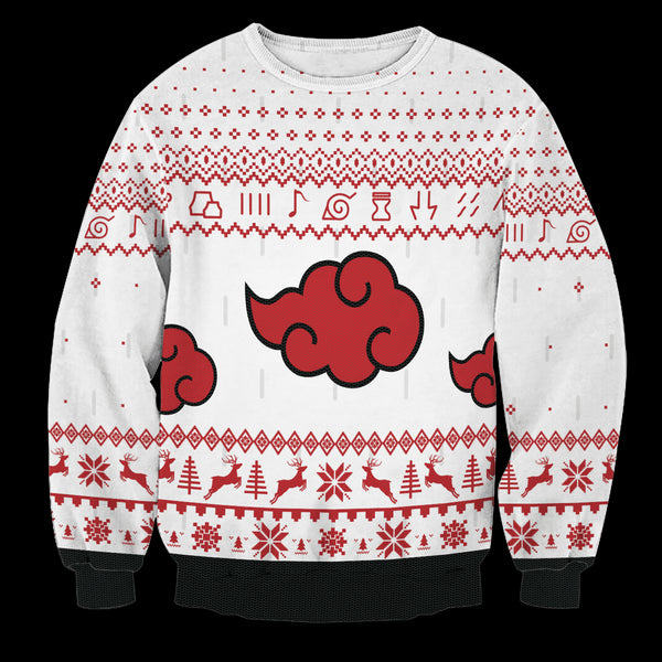 Akatsuki White Christmas Unisex Wool Sweater