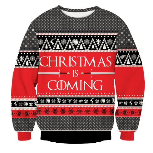 Divesart - Christmas is Coming Unisex Wool Sweater - Ugly Christmas Sweater