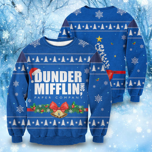Divesart - Dunder Mifflin Holiday Unisex Wollpullover - Weihnachtspullover