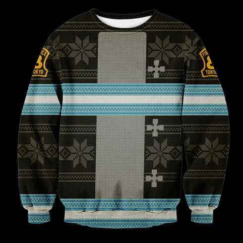 Divesart - Fire Force Weihnachten Unisex Wollpullover - Weihnachtspullover