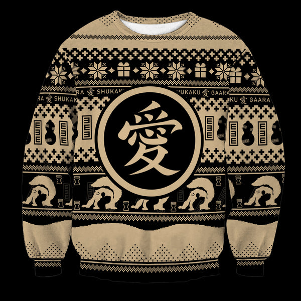 Divesart - Gaara Sand Unisex Wollen Trui - Ugly Christmas Sweater