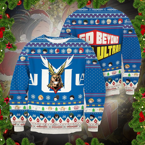 Divesart - Go Beyond, Plus Ultra Unisex Wool Sweater - Ugly Christmas Sweater
