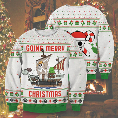 DivesArt - Going Merry Christmas Unisex Wool Sweater - Ugly Jultröja