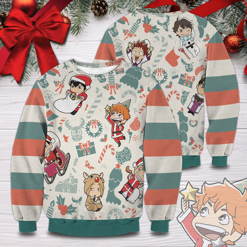 DiveSart - Haikyuu Christmas Unisexe Pull - Pull de Noël laid