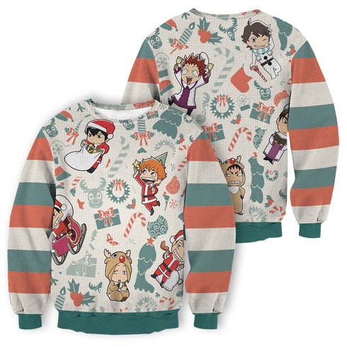DiveSart - Haikyuu Christmas Unisexe Pull - Pull de Noël laid