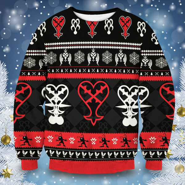 Divesart - Heartless Christmas v2 Unisex wollen trui - Ugly Christmas Sweater