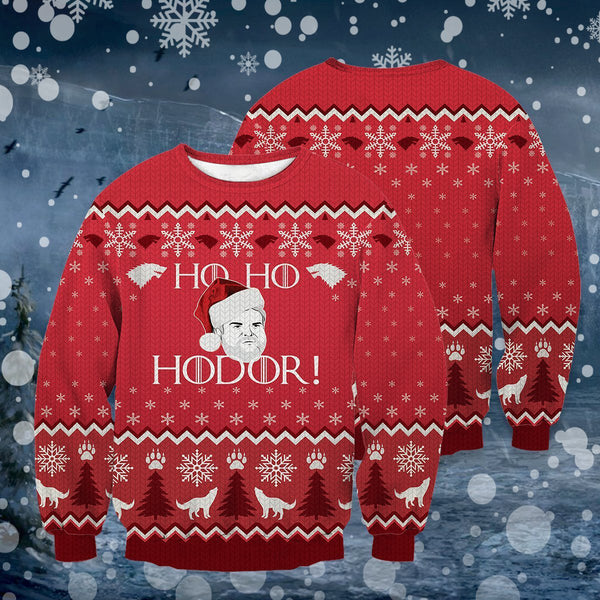 Divesart - ¡Ho! ¡Ho! ¡Hodor! Suéter de lana unisex