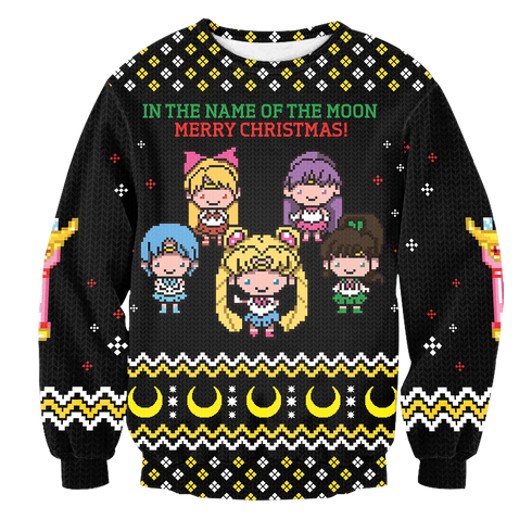 Divesart - In The Name of The Moon Unisex Wool Sweater - Ugly Christmas Sweater
