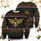 DivesArt - Legend of Zelda Triforce Jul Unisex Wool Sweater - Ugly Christmas Sweater