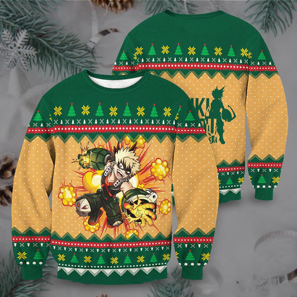 Divesart - Nieuwe Katsuki Boom Unisex Wollen Trui - Ugly Christmas Sweater
