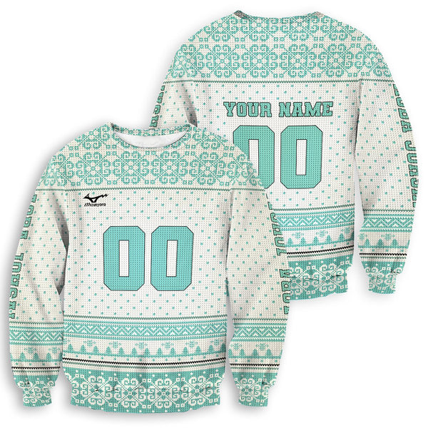 Divesart - Gepersonaliseerde Team Aoba Johsai Christmas Unisex Wool Sweater - Ugly Christmas Sweater