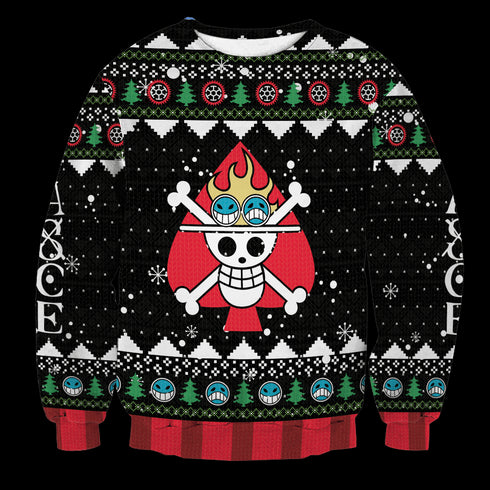 DivesArt - Pirate Ace Unisex Wool Sweater - Ugly Christmas tröja