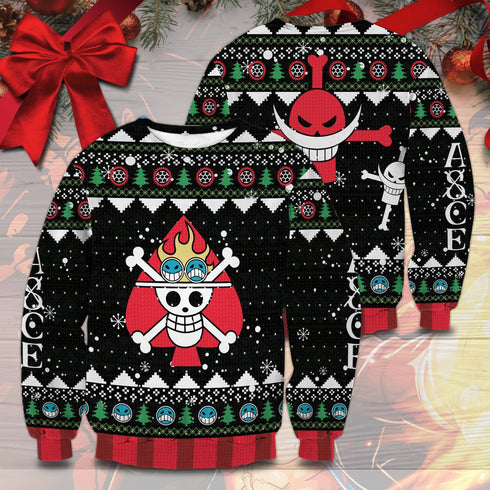 DivesArt - Pirate Ace Unisex Wool Sweater - Ugly Christmas tröja