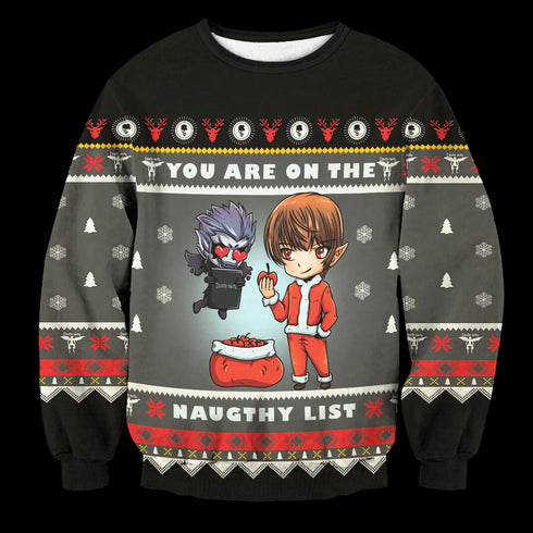 Divesart - Yagami Naughty List Unisex Wollpullover - Weihnachtspullover