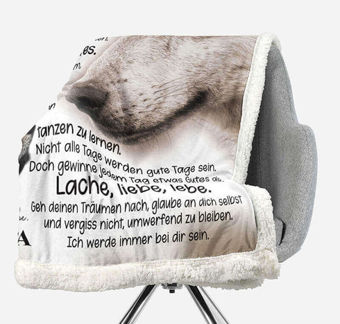 Divesart - Decke vom Vater an die Tochter - "Du bist die ganze Welt für mich"