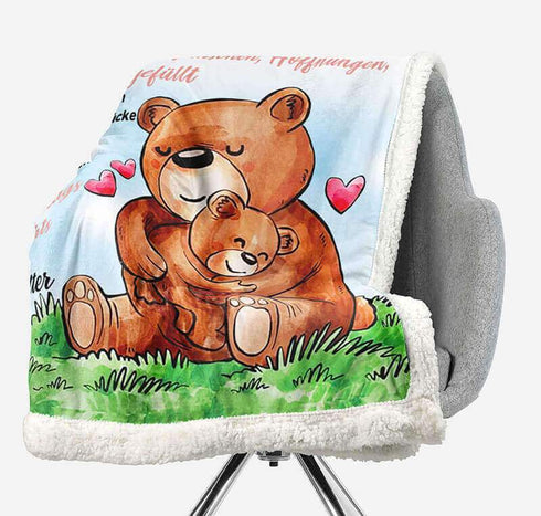 Divesart - Decke von Großmutter zu Enkelin - "Meine Liebe zu dir für immer"