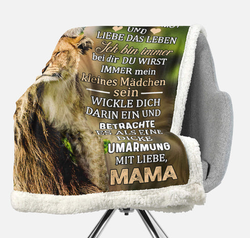 Divesart - Decke von Mutter zu Tochter - "Danke Tochter, ich habe dich"