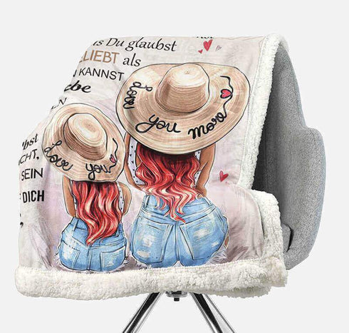 Divesart - Decke von Mutter zu Tochter - "Meine Schönheit ist in dir"