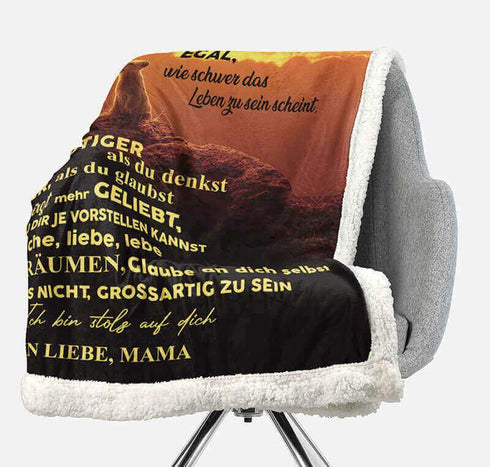 Divesart - Decke von Mutter zu Sohn - "Liebevolle Berührung"