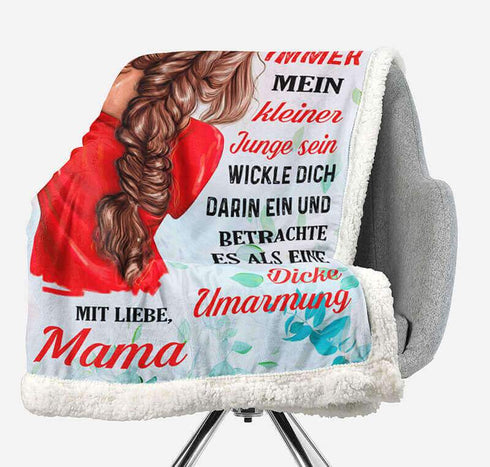 Divesart - Decke von Mutter zu Sohn - "Für den besten Sohn der Welt"