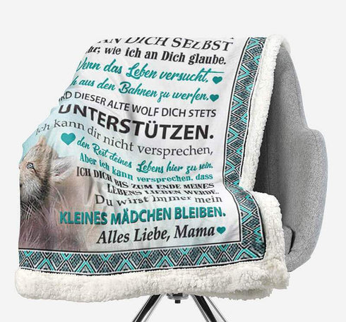 Divesart - Decke von Mutter zu Tochter - "Wolfstreue"