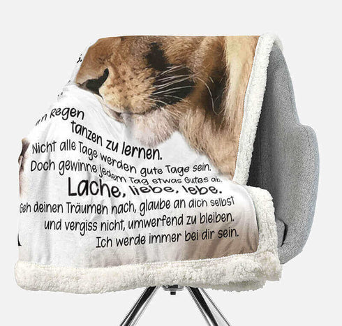 Divesart - Decke vom Vater an die Tochter - "Ich bin immer bei dir"