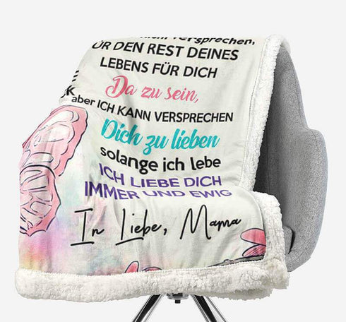 Divesart - Decke von Mutter zu Tochter - "Fabelhafter Charme der Gefühle"