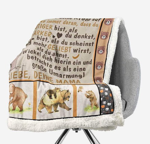 Divesart - Decke von Mutter zu Tochter - "Es ist ein großes Glück, dass ich dich habe"